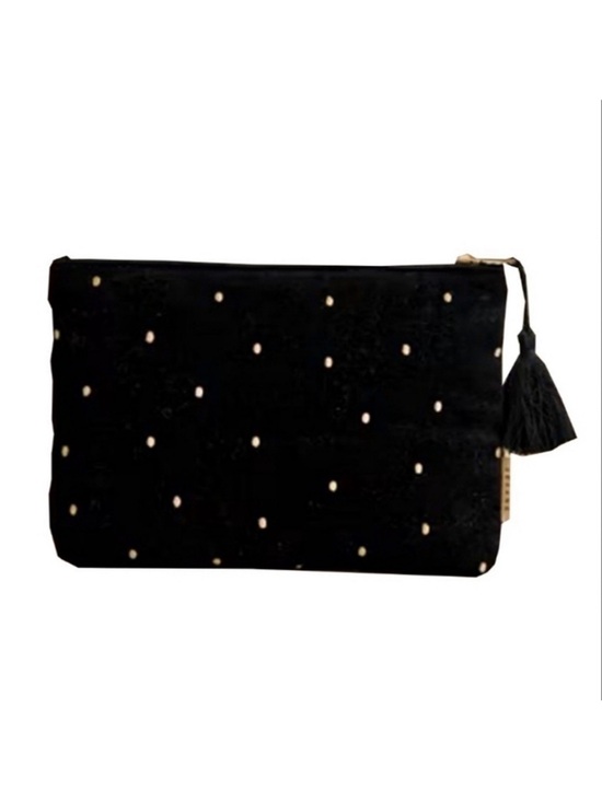 Sezane Handbags - ✨HP✨ SEZANE NWOT Velvet Cosmetic Pouch Clutch Black